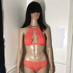 Victoria’s Secret Coral Lingerie Set